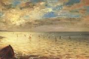 Eugene Delacroix, The Sea at Dieppe (mk05)